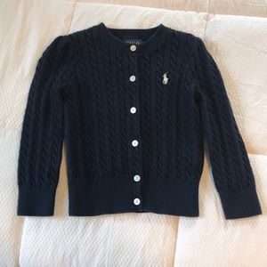 NWOT. Polo Ralph Lauren children's cardigan.